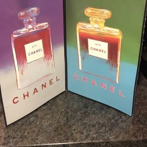 Chanel #5 vintage cardboard advertisement